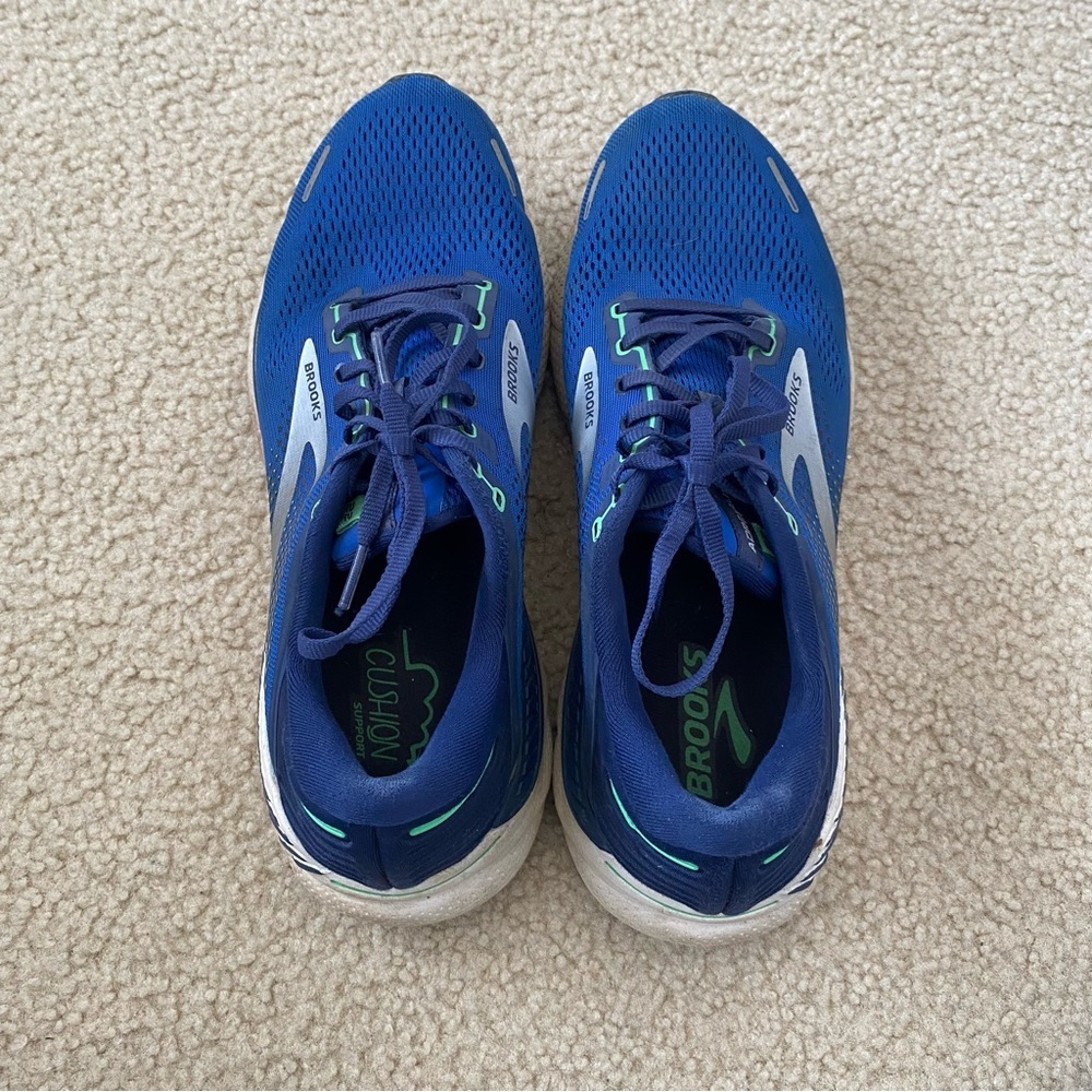 Brooks Men's Adrenaline GTS 22 Blue Running Shoes Size 10.5 - Picture 9 of 10